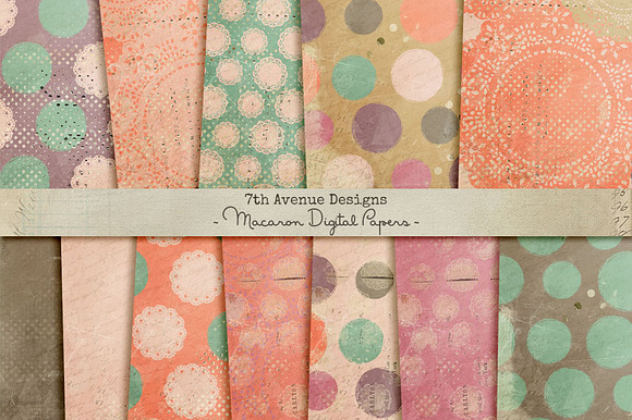 Macaron Digital Papers