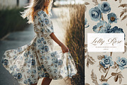 Vintage Peony Rose Pattern Bundle, a Pattern Graphic by Eclectic Anthology (Thumbnail 13 of 13)