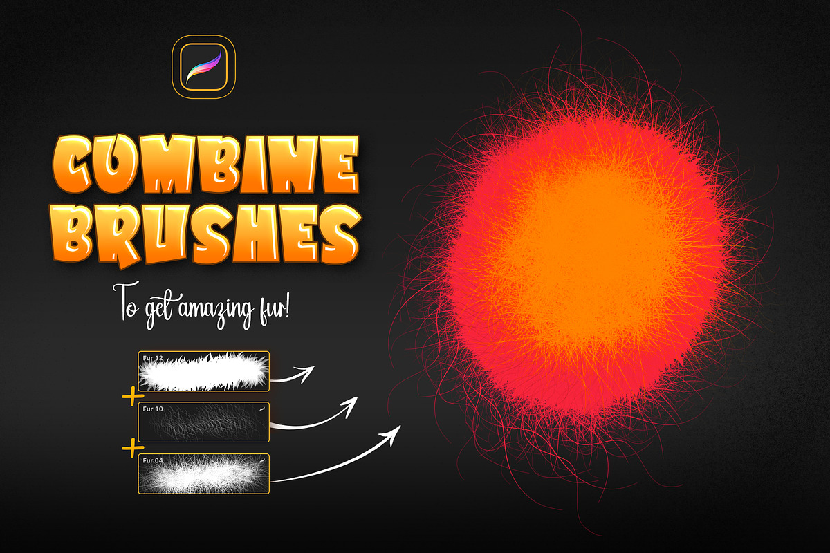 Fur Procreate Brushes, a Brush Add-On by Andrew Skoch Design (Photo 8 of 9)