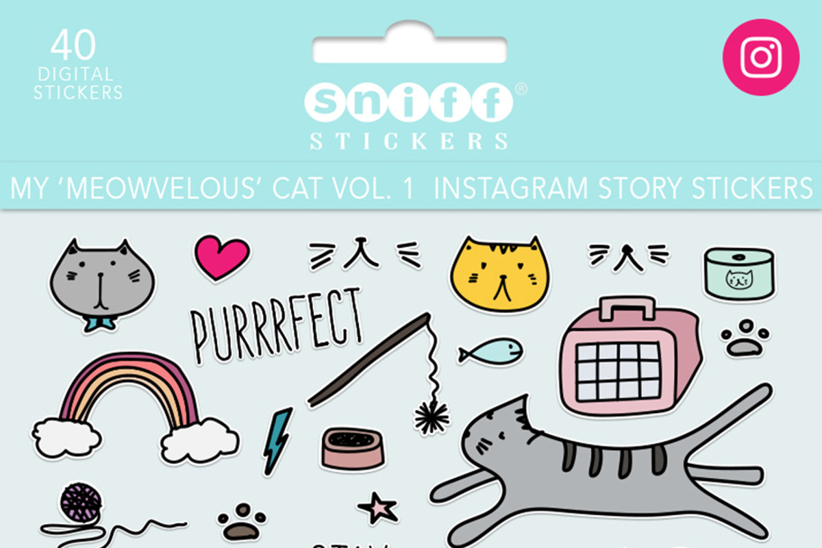 My Meowvelous Cat Digital Stickers, an Illustration by Sniff Design Studio (Photo 1 of 3)