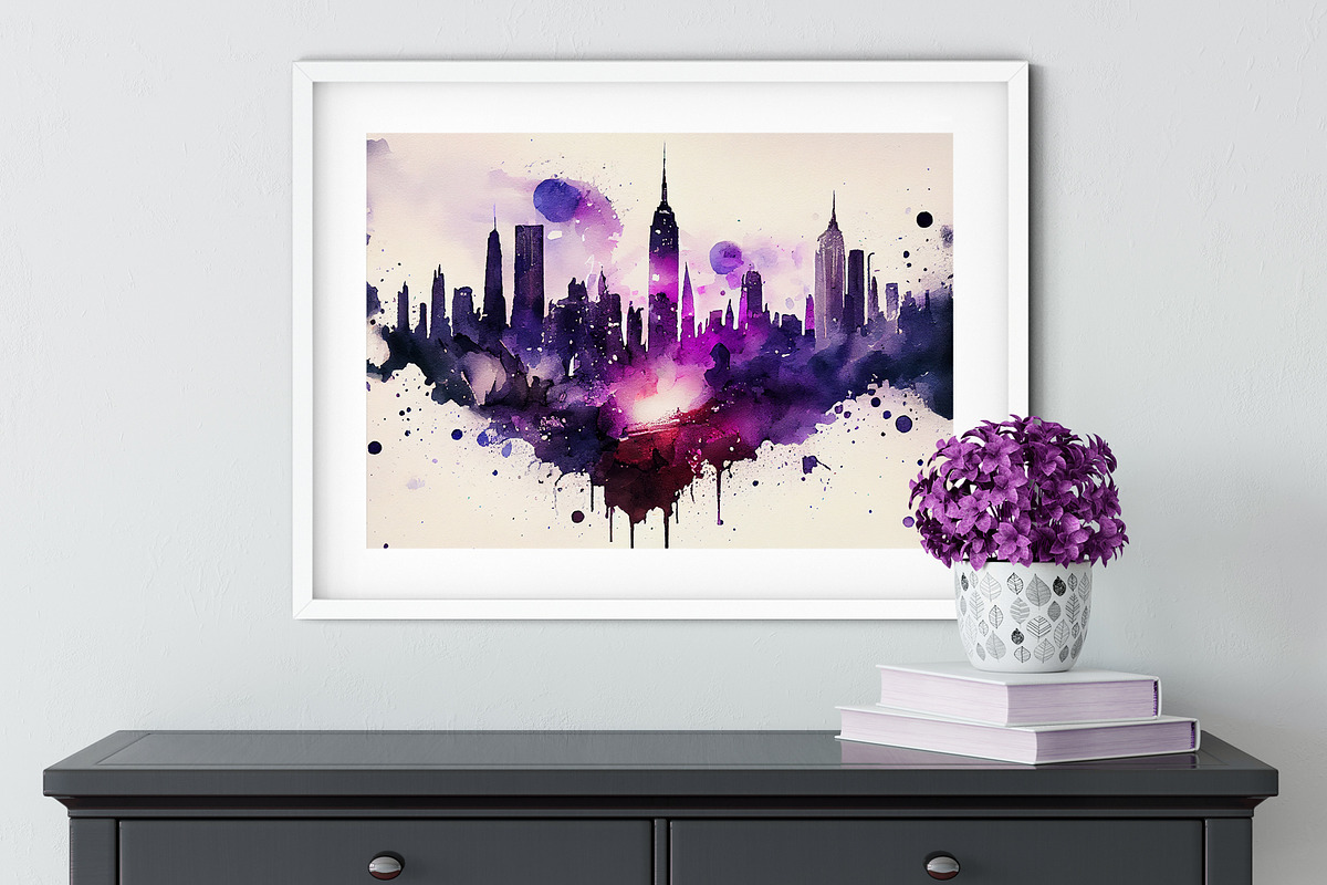 New York Watercolor Art Print, a Decorative Illustration by Lavinsky Art Store (Photo 6 of 7)