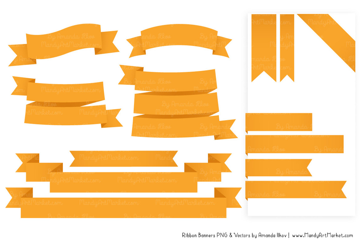 Sunshine Ribbon Banner Clipart, an Illustration by Amanda Ilkov (Photo 4 of 4)