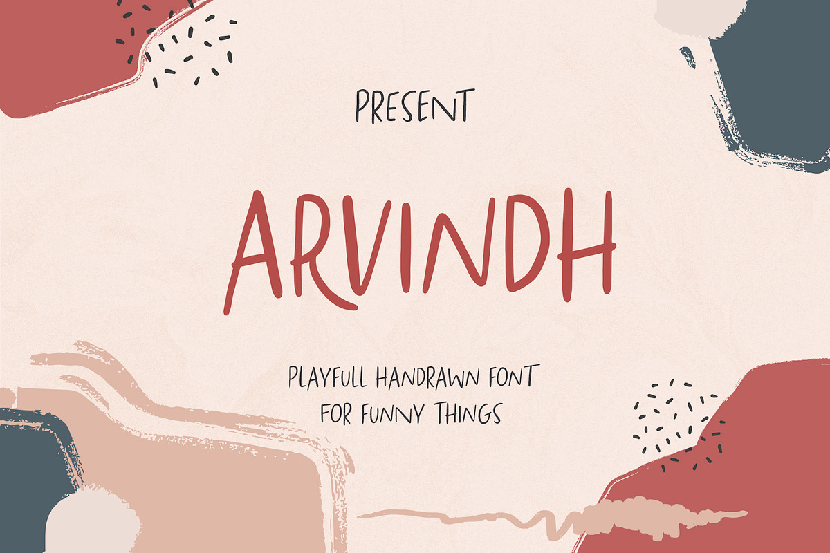 Arvindh Handmade Sans, a Font by Ryan Prasetya (Photo 1 of 6)