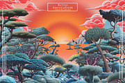 Retro Surrealism Landscape Creator, an Object Graphic by Freezerondigital (Thumbnail 12 of 21)