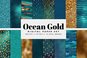 Ocean Gold Digital Paper