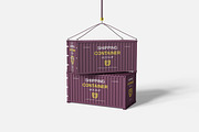 Shipping Container Mockup, an Advertising Mockup by Indah (Thumbnail 6 of 6)