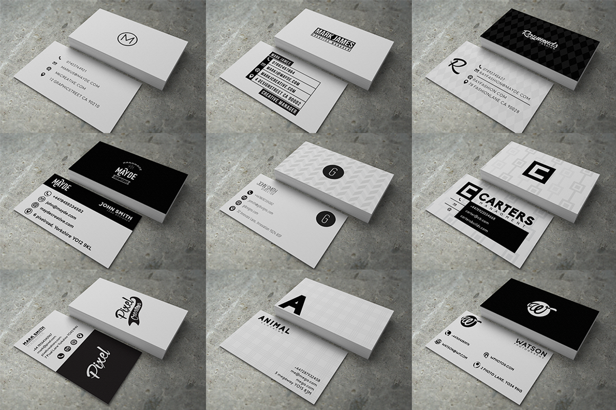 30 Modern Business Cards, a Business Card Template by Mayde (Photo 2 of 5)
