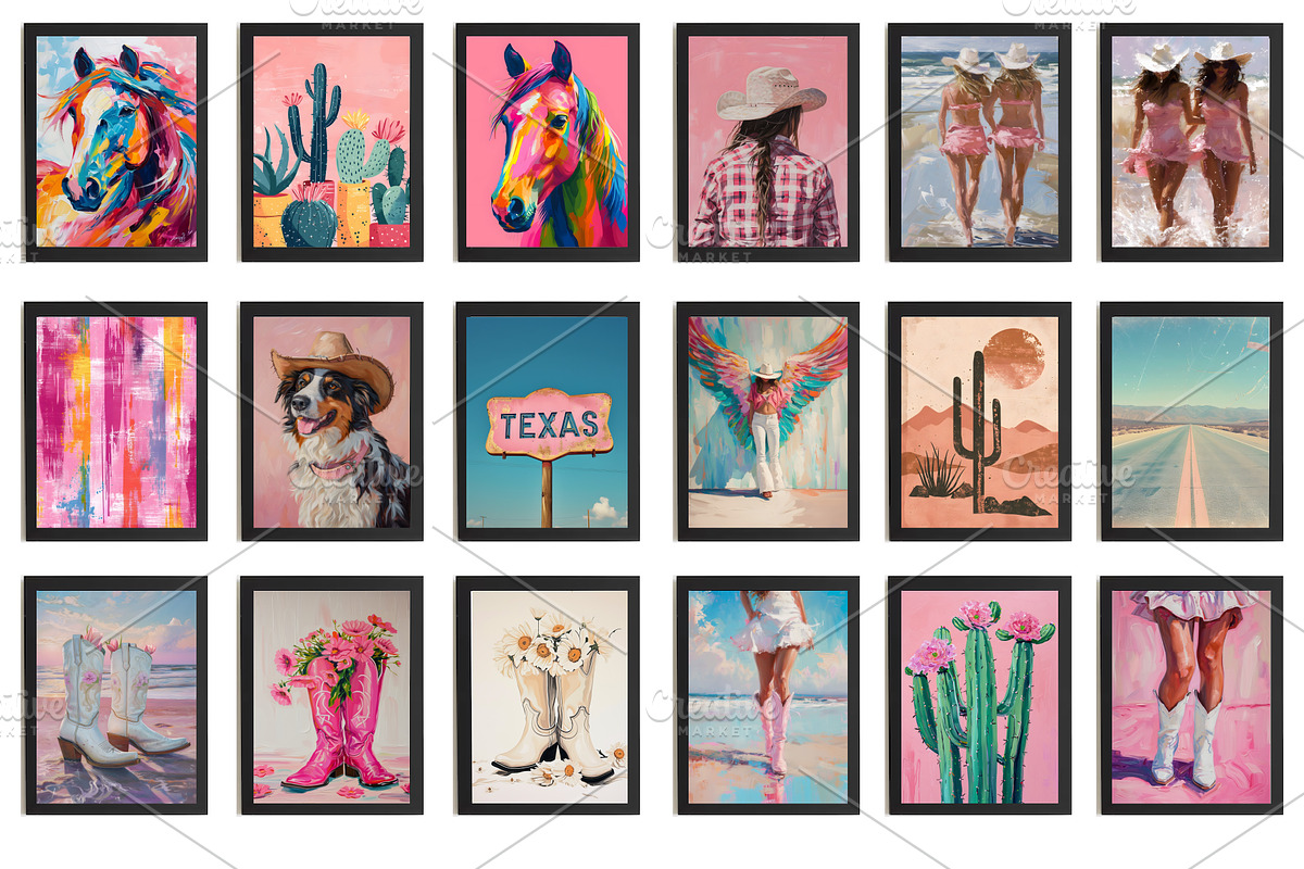 Cowgirl wall prints, Western Posters, a Background Photo by Chipshpow Graphics (Photo 6 of 10)