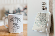 Line Art Winter Floral Decorations, a Decorative Illustration by La Petite Line Art (Thumbnail 4 of 15)