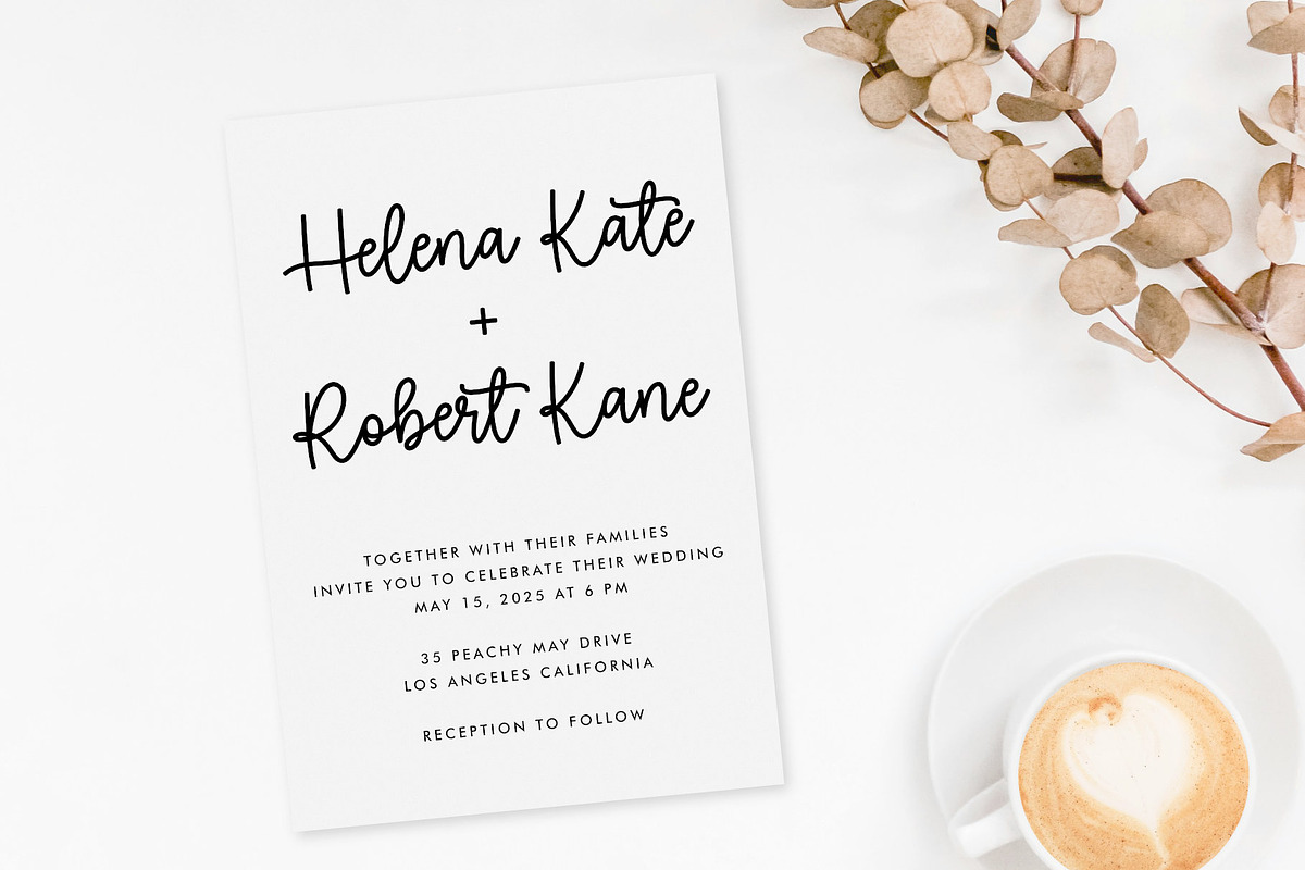 Jaime Bella - Wedding Heart Font, a Script Font by Jimtype Studio (Photo 9 of 10)