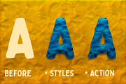 Plasticine Photoshop Styles Actions, a Layer Style Add-On by Alexiva (Thumbnail 4 of 5)