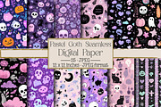 Pastel Witch Seamless Digital Paper, a Texture Illustration by DreamPrint404 (Thumbnail 1 of 5)