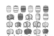 Vintage Wooden Barrel Illustrations, a Finance Illustration by CarWrap design (Thumbnail 2 of 3)