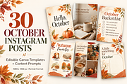 30 October Instagram Post Canva, a Social Media Template by Daffodil Dream Studio (Thumbnail 1 of 3)