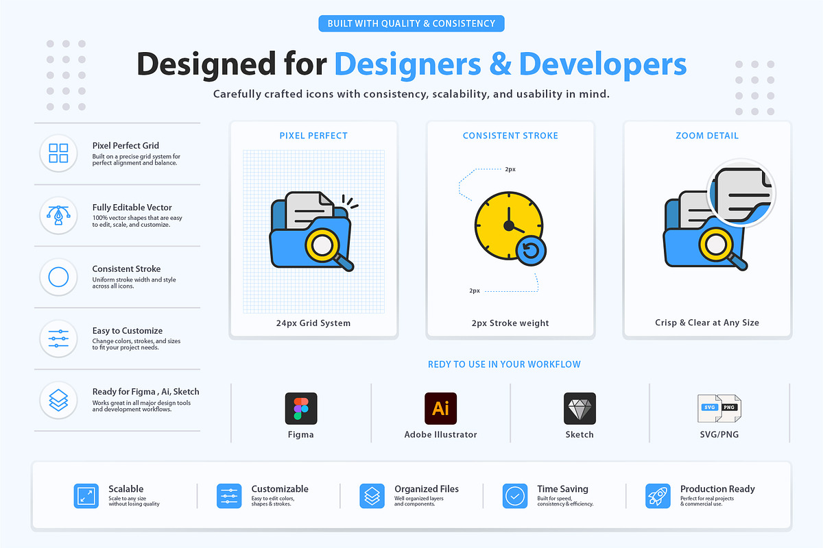 Enterprise Document Management Icons, an Outline Icon by vexper (Photo 7 of 7)