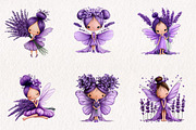 Cute Lavender Fairy Whimsical, a Seasonal Illustration by CreationArt (Thumbnail 3 of 7)