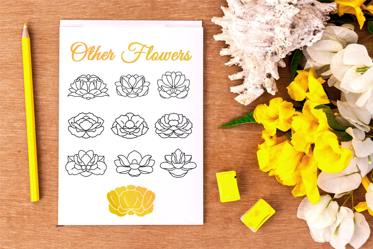 50% Off! 200+ Flower Logos Bundle, a Branding & Logo Template by Daria Volyanskaya (Photo 5 of 6)