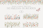 Watercolor Tiny Meadow, a Decorative Illustration by AleksaArt (Thumbnail 4 of 13)