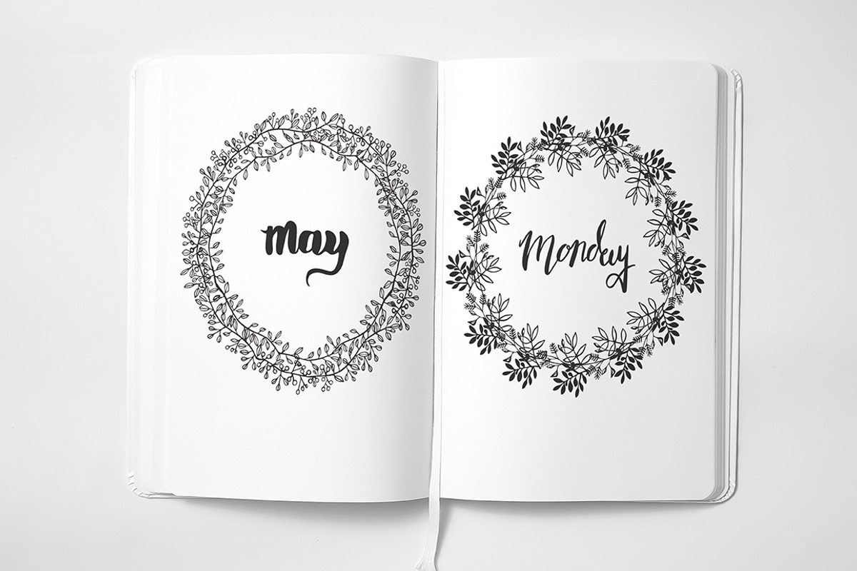 Hand drawn Floral Clipart Collection, a Background Graphic by IRSYART (Photo 18 of 18)
