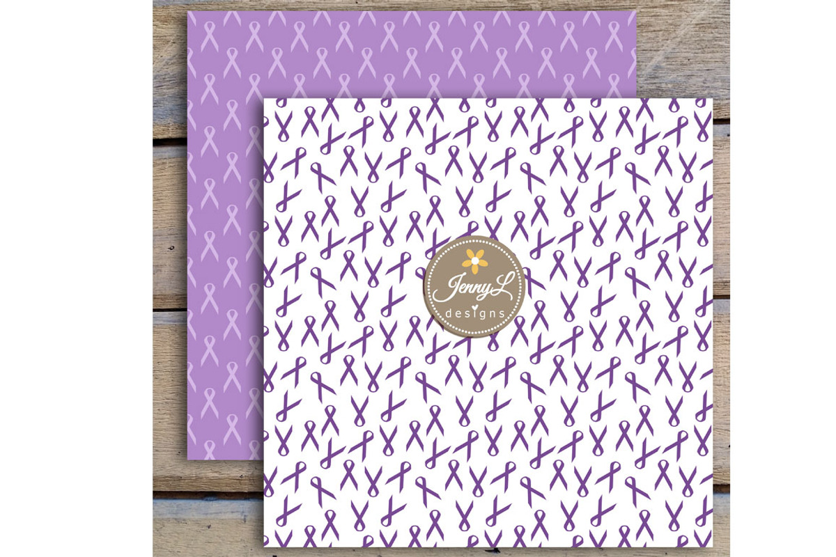 Alzheimer's Awareness Digital Papers, a Pattern Graphic by JennyL Designs (Photo 4 of 5)
