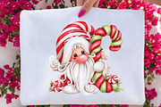 Whimsical Christmas Gnome Clipart B, a Seasonal Illustration by SVGArt (Thumbnail 3 of 5)