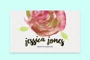 Watercolor Creative Business Card, a Business Card Template by land art (Thumbnail 7 of 10)