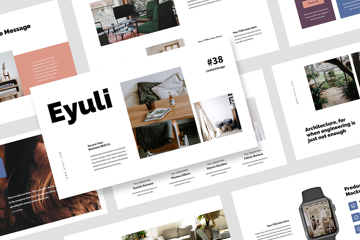Eyuli : Architecture Powerpoint, a Presentation Template by Punkl Camp (Photo 1 of 9)