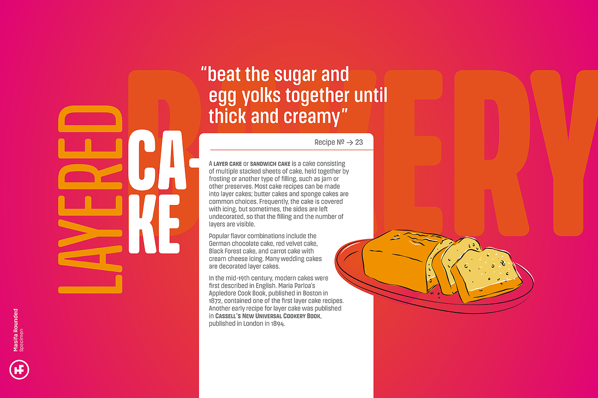 Masifa Rounded Normal, a Sans Serif Font by Hurufatfont (Photo 3 of 13)