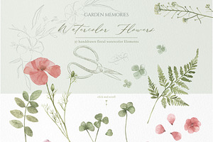 Pressed Floral Watercolor Collection