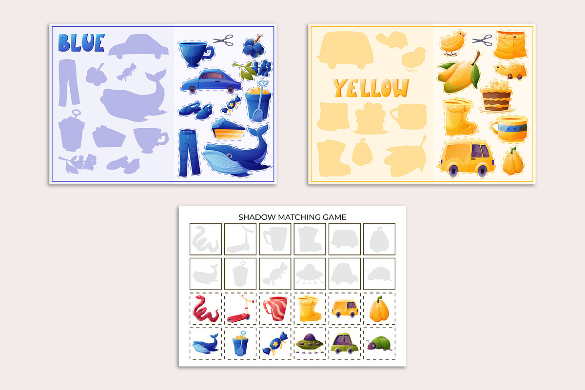 Color matching printables | 18 sheet, a Poster Template by EeKayStore (Photo 6 of 6)