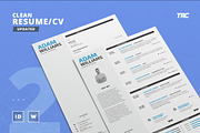 Clean Resume/Cv Template Volume 2, a Resume Template by TheResumeCreator (Thumbnail 1 of 6)