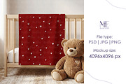 Baby Blanket Mockup 30x40 Canva PSD, a Household Mockup by Mie Mockup Studio (Thumbnail 5 of 6)