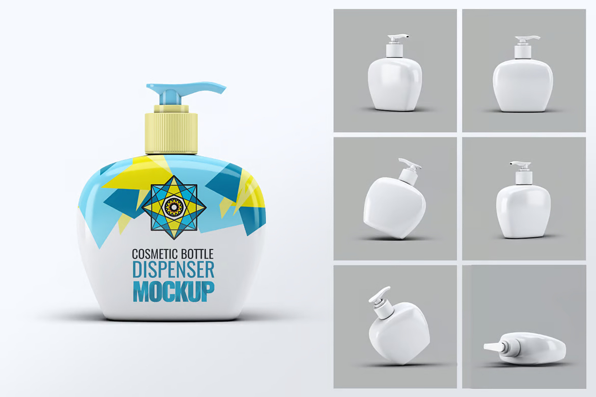 Dispenser Bottles Mock-Up Bundle, a Product Mockup by DesignRushMarket (Photo 2 of 10)