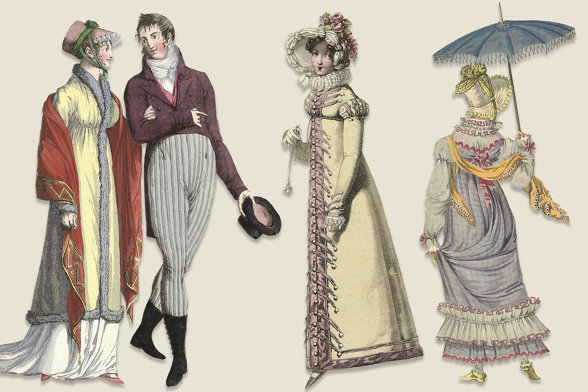 Jane Austen Regency Clipart Images, an Illustration by ephemoire (Photo 2 of 4)