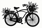 Charming Bicycle with Flowers, an Illustration by Amazin_art (Thumbnail 17 of 21)