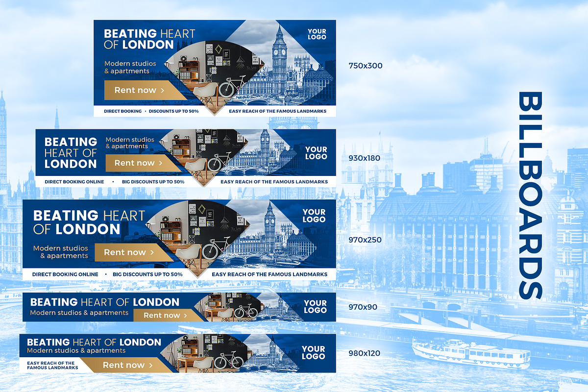 Banners Pack 26 sizes for Google Ads, a Templates & Theme by Better Be a Designer (Photo 3 of 6)