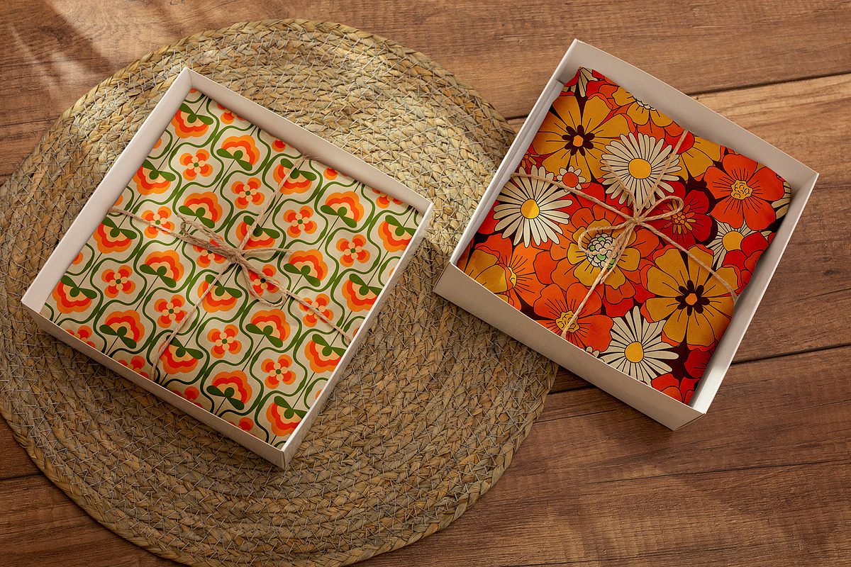 70s Seamless Patterns Collection, a Pattern Graphic by Kokoshka (Photo 7 of 14)