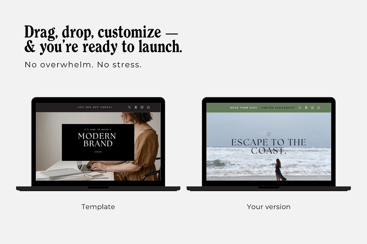 Modern Canva Sales Page Template, a Landing Page Template by Marcia B Studio (Photo 4 of 5)