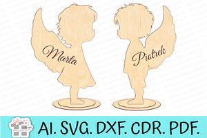 Large Statuettes of Communion Angels, a Pattern Graphic by MegaPrezencik