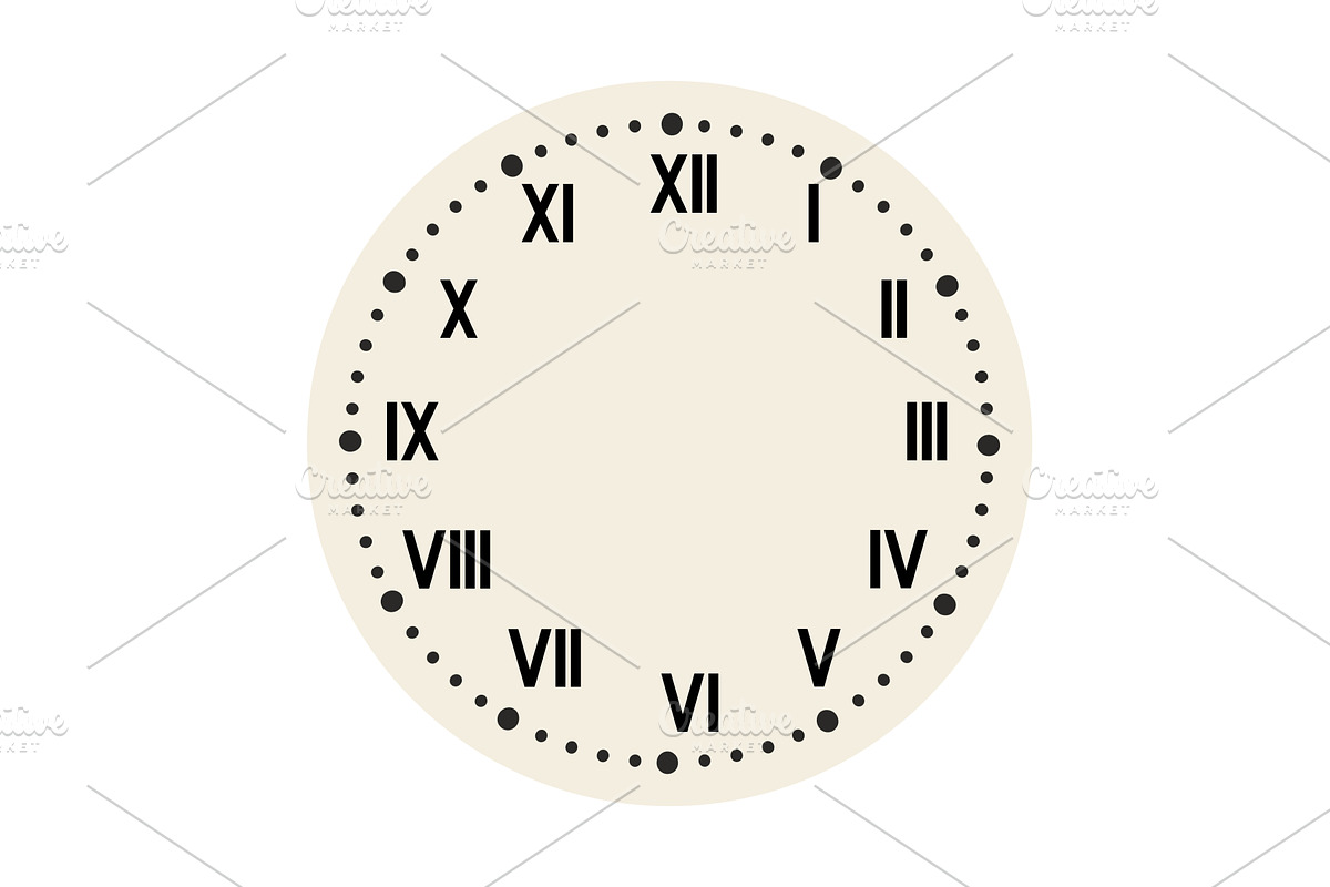 Retro round clock face, a Texture Illustration by Things for designers