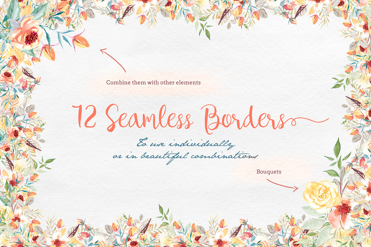 Watercolor Clipart - Reminiscence, a Decorative Illustration by BMACHINA Labs. (Photo 3 of 13)