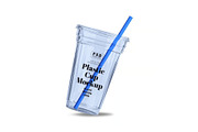 Plastic Cup with Straw Mockup, a Cups & Container Mockup by DesignRushMarket (Thumbnail 4 of 5)