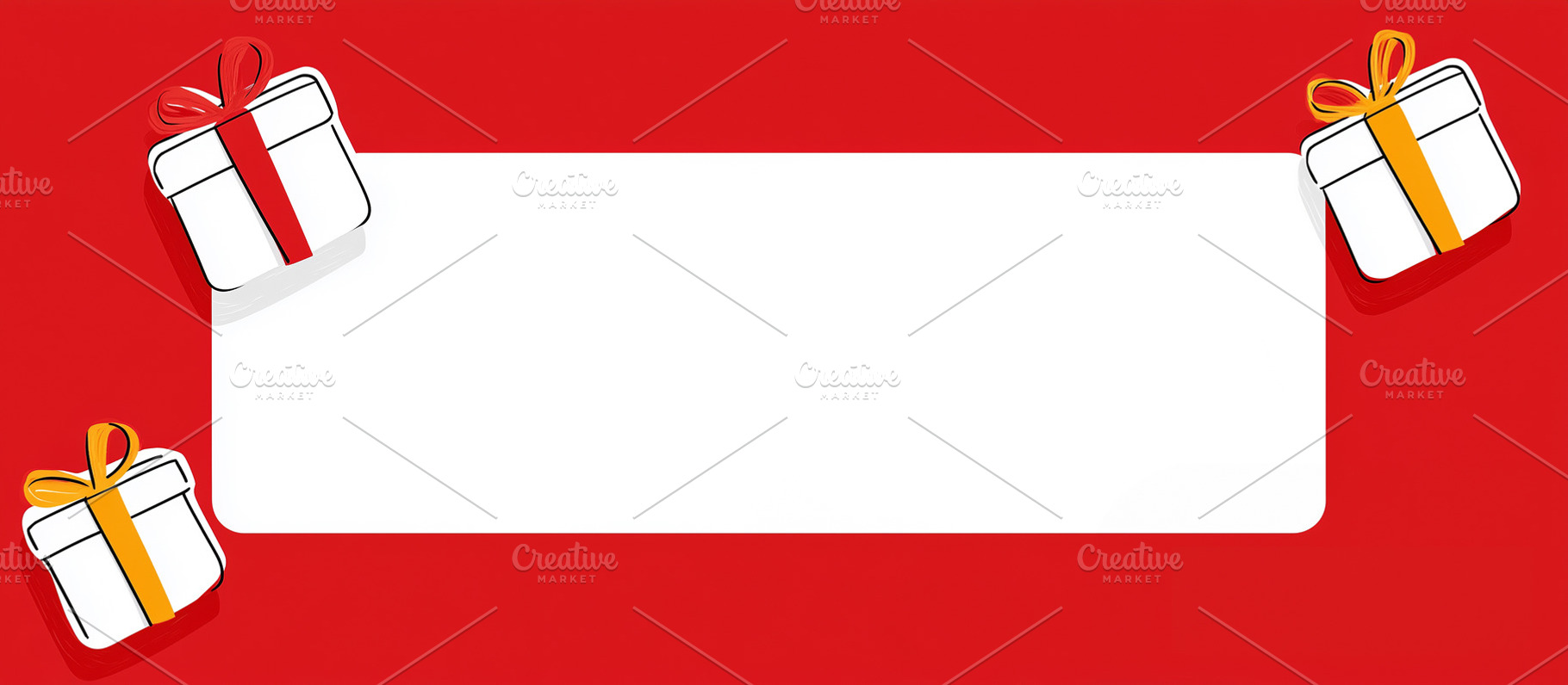 Minimalistic Christmas-themed banner, a Holiday Photo by MistyDay