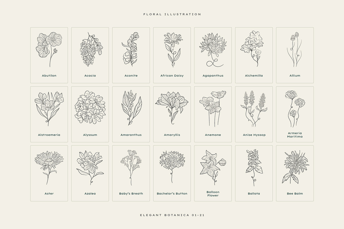 Elegant Botanica | Logo Kit, a Branding & Logo Template by KetteCreate (Photo 4 of 20)