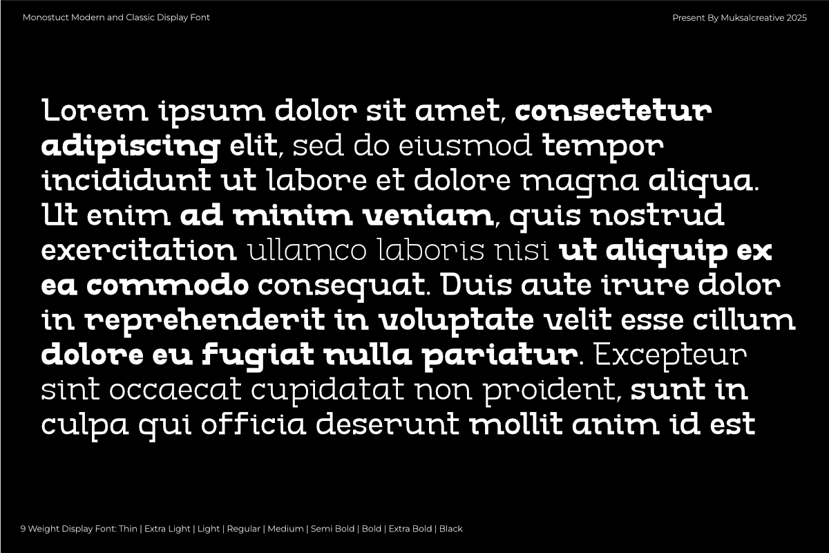Monostruct, a Slab Serif Font by Muksal Creative (Photo 8 of 10)