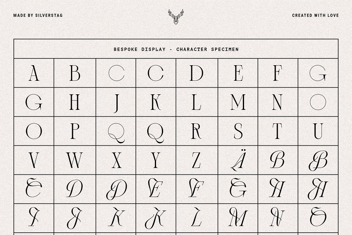 Bespoke Display - Serif & Script Duo, a Serif Font by SilverStag Type Foundry (Photo 36 of 36)