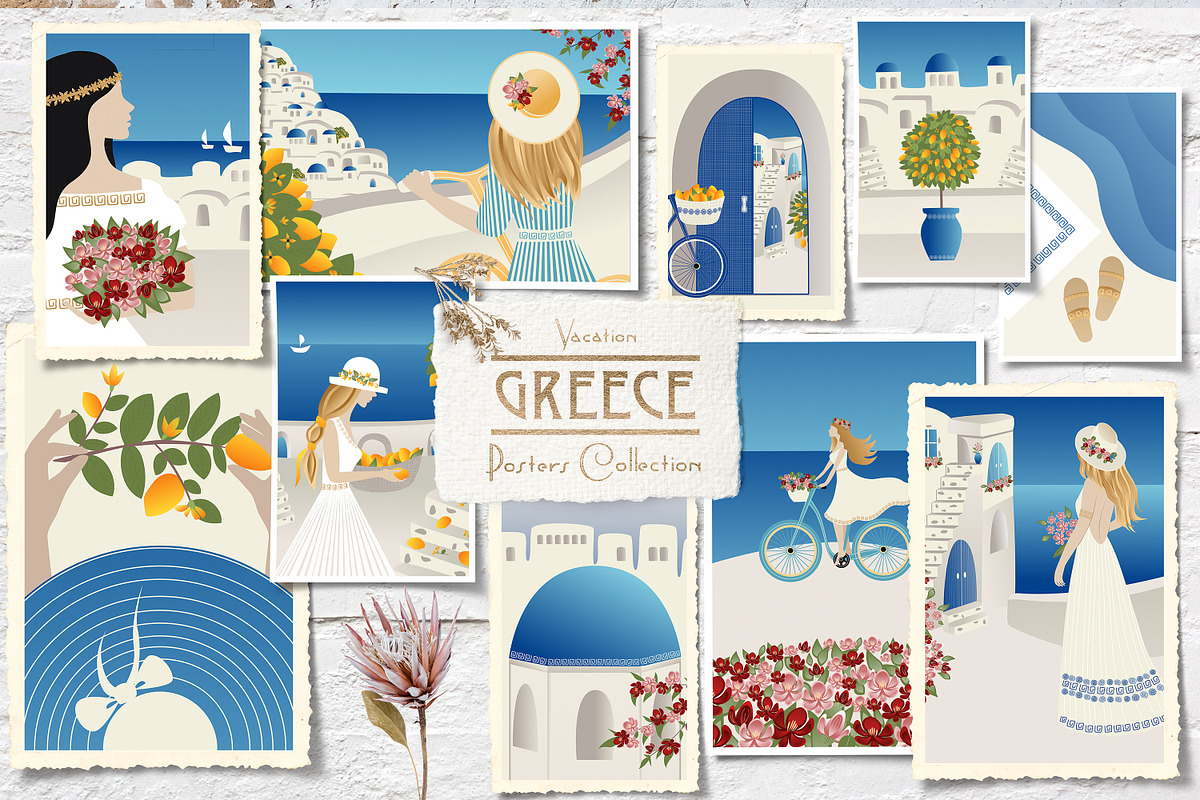 Posters Collection Vacation, a Person Illustration by WildStrawberry Magic (Photo 1 of 9)