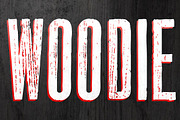 WOODIE, a Font by BORUTTA (Thumbnail 1 of 4)