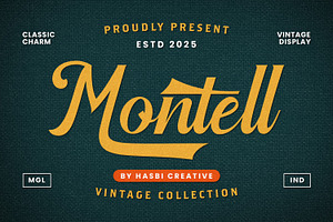Montell - Vintage Script