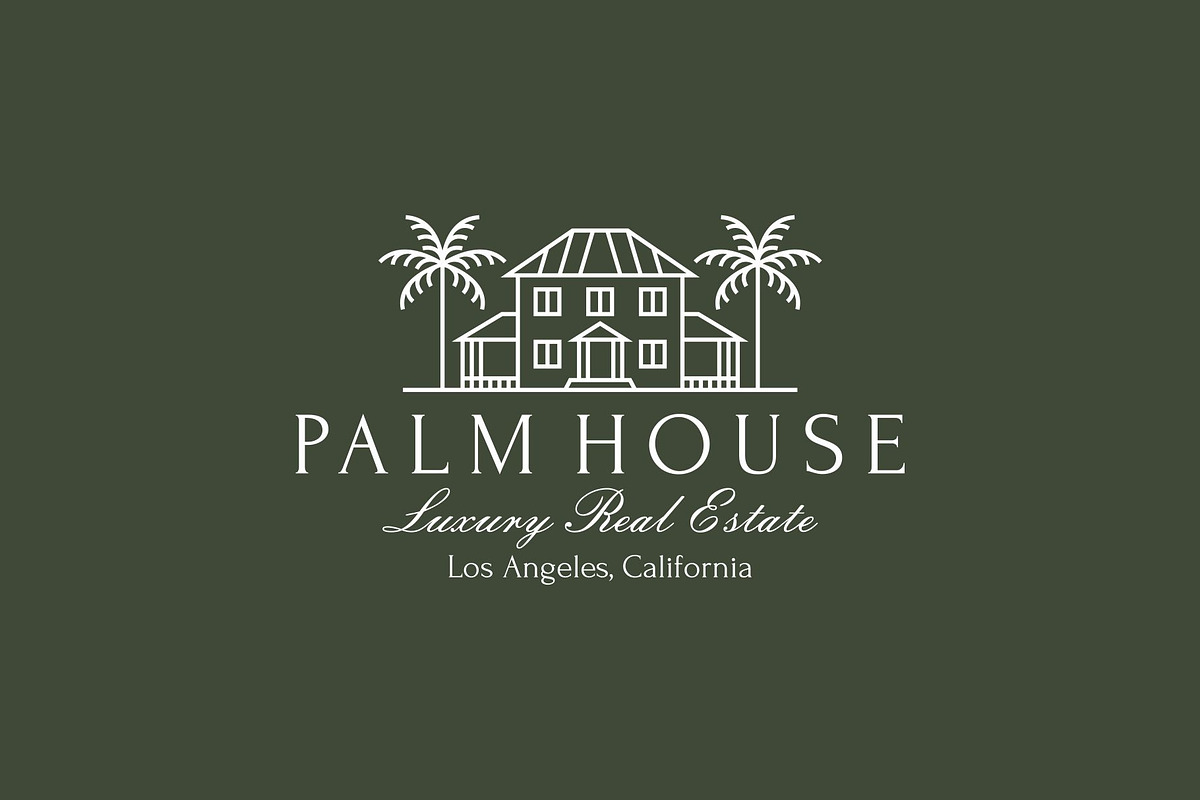Luxury Vintage Palm Tree House Logo, a Branding & Logo Template by Buqancreative (Photo 2 of 2)